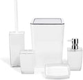 Bathroom Set Ceramic Toiletries Soap Box Toothbrush Holder Hand Sanitizer Bottle(E)