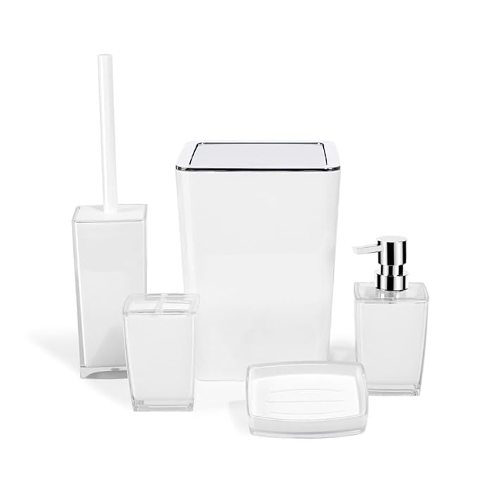 Bathroom Set Ceramic Toiletries Soap Box Toothbrush Holder Hand Sanitizer Bottle