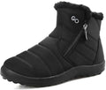 HARENCE Snow Boots for Women Winter Boot with Comfortable Warm Fur Lined Ankle Booties Outdoor Slip On Waterproof Short Boots