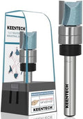 KEENTECH Flush Trim Router Bit, 1/4" Shank x 1/2" Dia x 1/2" Depth