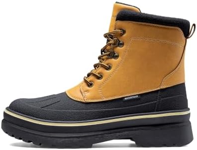 Bruno Marc Men's Insulated Waterproof Snow Boots