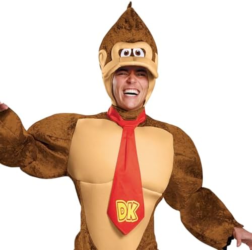 Disguise Men's Disguise Men's Super Mario Donkey Kong Deluxe Costume