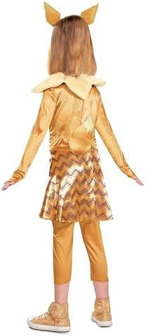 Disguise Pokemon Eevee Costume for Kids, Girls Deluxe Character Outfit, Child Size Small (4-6x)