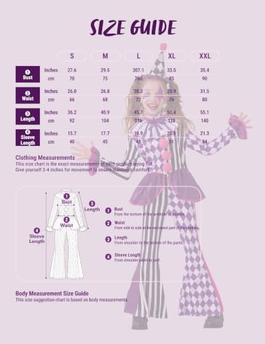 Spooktacular Creations Halloween Clown Costume for Girls, Jester Clown Costume for Kids, Halloween Role Play & Dress Up