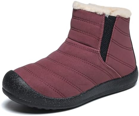 Women's Waterproof Winter Snow Boots Warm Insulation Outdoor Cold Weather Boot for Women Lightweight Fur Lined Non Slip