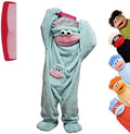 Big Mouth Monster Onesie Silly Monster Onesie Plush Onesie Pajamas Cozy Home Loungewear (No Shoes Included)