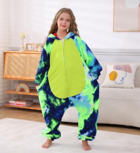 Animal Onesie Pajamas for Kids, Soft Flannel Halloween Cosplay Costume for Boys Girls