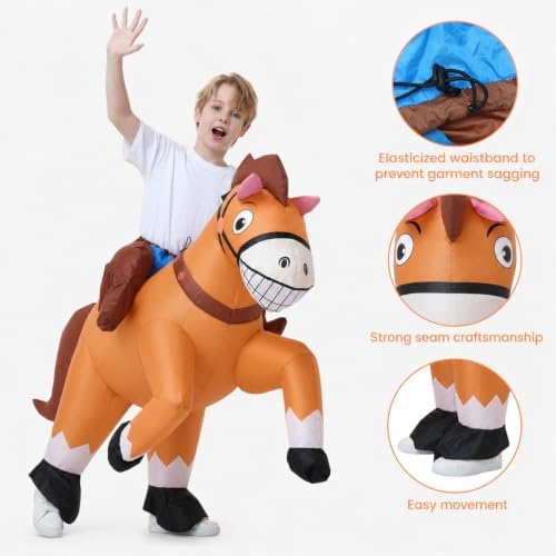 Inflatable Animal Costume for kids Cosplay Party Ride on Animal Blow Up Costumes Halloween