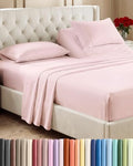 Flex Top Split Head King 4 Piece Sheet Set - Soft & Cooling - Lavender Pink