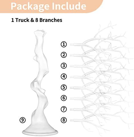 NUPTIO Artificial White Tree Branch for Christmas, Wedding, 22.8 Inch