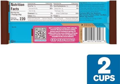 MrBeast Feastables Hazelnut Cups Milk Chocolate, 24 Count, 2-Cup Packs