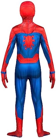 Marvel Spider-Man Official Youth Deluxe Zentai Costume - Deluxe Two-Way Stretch Spandex with Invisible Zippers and Wrist Openings for Added Convenience (XS)