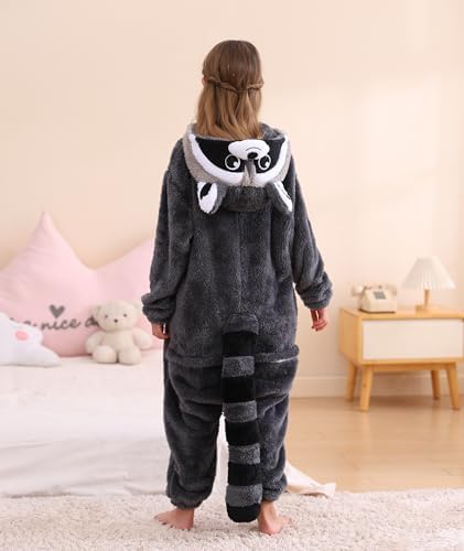 SimZoo Kids Animal Onesie Pajamas Halloween Costumes Cosplay 4-13Y