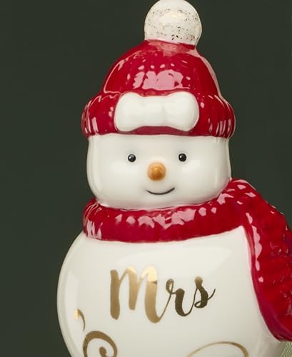 Lenox Mr. & Mrs. Snowman 2-Piece Ornament Set