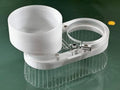 Clear Dust Shoe Dust Boot for CNC Router Milling Machine - 4"" vacuum port (80mm spindle/router dia.)