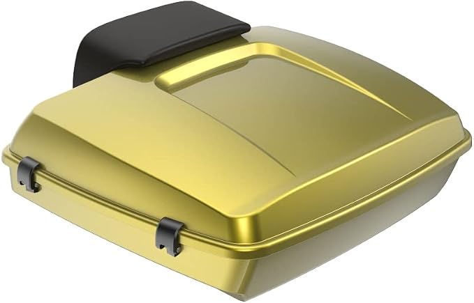 Advanblack Road Glide Tour Trunk Pack Eagle Eye Yellow Razor Tour Trunk Pack Backrest Pad for '97-'25 Harley Touring Road King Street Glide Electra Glide CVO Models