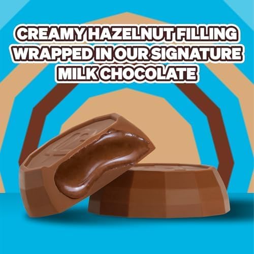 MrBeast Feastables Hazelnut Cups Milk Chocolate, 24 Count, 2-Cup Packs