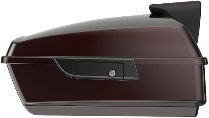 Advanblack Road Glide Tour Trunk Pack Midnight Crimson Chopped Tour Trunk Pack Backrest Pad for '97-'25 Harley Touring Road King Street Glide Electra Glide CVO models