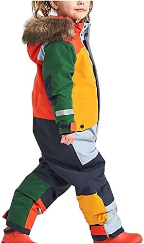 YRAETENM Snow Suit for Kids Boys Girls One Piece Snowsuit Girls and Boys Waterproof Insulated Winter Jumpsuit Coveralls