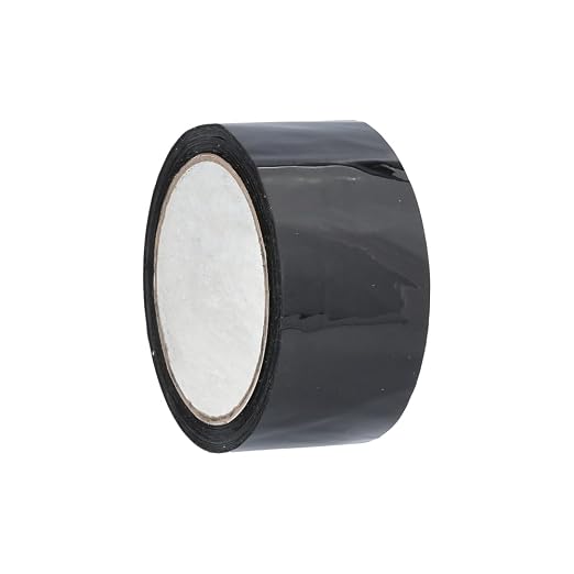 PSBM Black Packing Tape, 12 Rolls, 2 Mil Thick, 1.88 Inch Wide, 110 Yards Per Roll, Total 1320 Yards, Colored Tape for Sealing Cartons, Packaging, Shipping & Moving