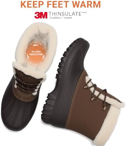 DREAM PAIRS Women's Winter Duck Snow Boots