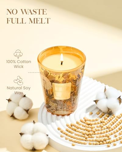 M&SENSE Neroli Noir Soy Candle, 14.1oz, Relaxation Scented Candles