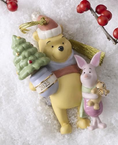 Lenox 2025 Disney Winnie the Pooh & Piglet Christmas Hanging Ornament