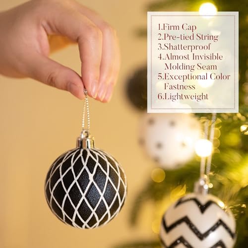 Valery Madelyn 30ct Christmas Ball Ornaments Tree Decorations Set 2.36 Inch