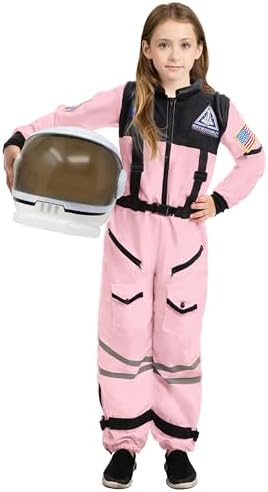 Spooktacular Creations Astronaut Costume with Helmet, Space Suit for Toddler, Kids Astronaut Halloween Costume for Cosplay