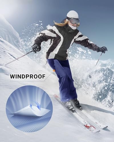 Outdoor Ventures Fleece Lined Waterproof Pants Women Ski Snow Hiking Warm