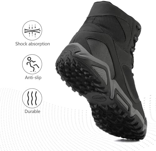 NORTIV 8 Men's Mid Top Waterproof Hiking Boots