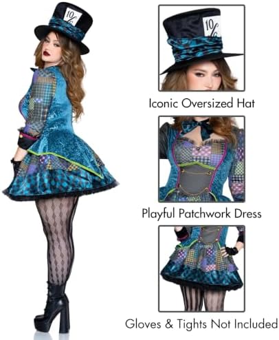 Leg Avenue Charming Mad Hatter Costume Plus Size