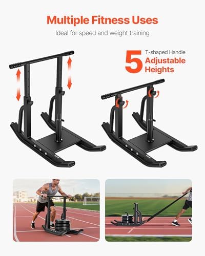 VEVOR Weight Sled,Workout Sled for Push-Pull Running & Strength Training