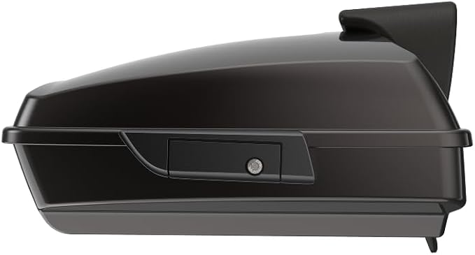 Advanblack Road Glide Tour Trunk Pack Black Jack Metallic Razor Tour Trunk Pack Backrest Pad for '97-'25 Harley Touring Road King Street Glide Electra Glide CVO models