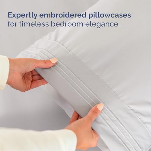 King Size 4 Piece Sheet Set - Breathable & Cooling Sheets - French Grey
