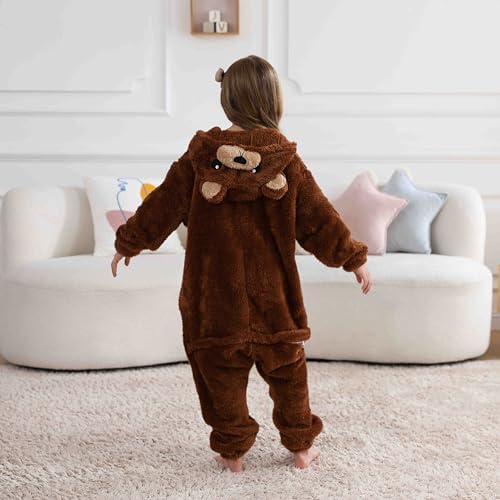 SimZoo Kids Animal Onesie Pajamas Halloween Costumes Cosplay 4-13Y