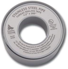 Gasoila Nickel PTFE Thread Seal Tape – Professional-Grade, 1 Inch x 520 Inch, High-Density Thread Tape for Stainless Steel Pipes– Leak-Proof Seal, Non-Toxic