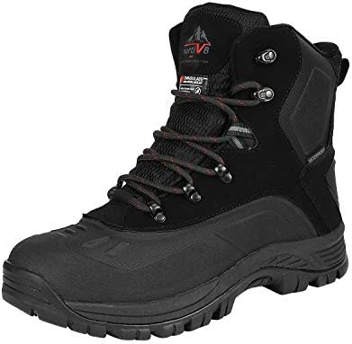 NORTIV 8 Men's Waterproof Hiking Winter Snow Boots