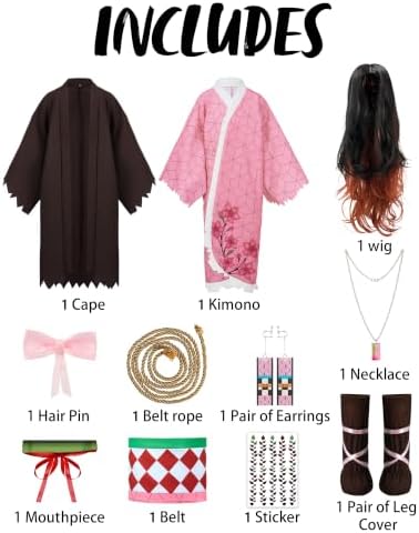Spooktacular Creations Halloween Ninja Costumes for Kids, Girls Kimono Set, Toddlers Pink Anime Outfit