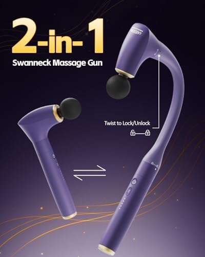 2-in-1 Detachable Muscle Massage Gun Deep Tissue with Extension Handle