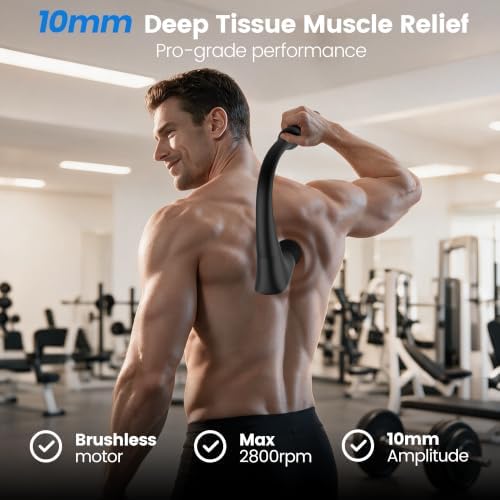2-in-1 Detachable Muscle Massage Gun Deep Tissue with Extension Handle