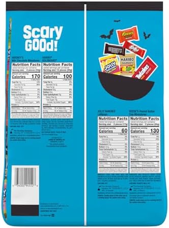 HERSHEY'S Miniatures Assorted Flavored, Halloween Candy Bulk Bag, 31.55 oz (100 Pieces)