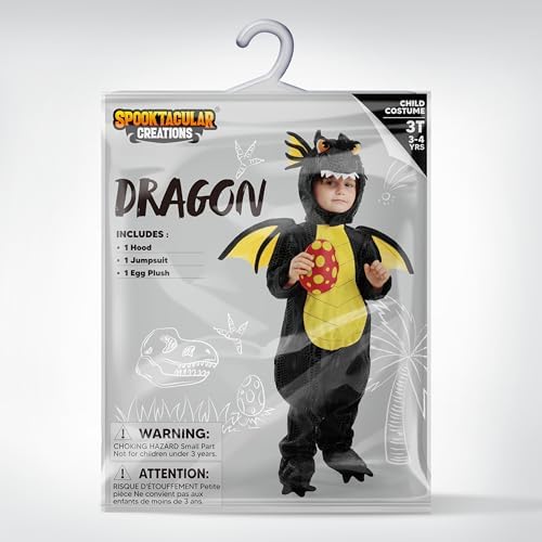 Spooktacular Creations Halloween Dragon Costume Toddler, Dinosaur Costume Kids with Eggs for Baby Halloween Dress Up Party
