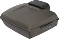 Advanblack Road Glide Tour Trunk Pack River Rock Gray Denim Chopped Tour Trunk Pack Backrest Pad for '97-'25 Harley Touring Road King Street Glide Electra Glide CVO models