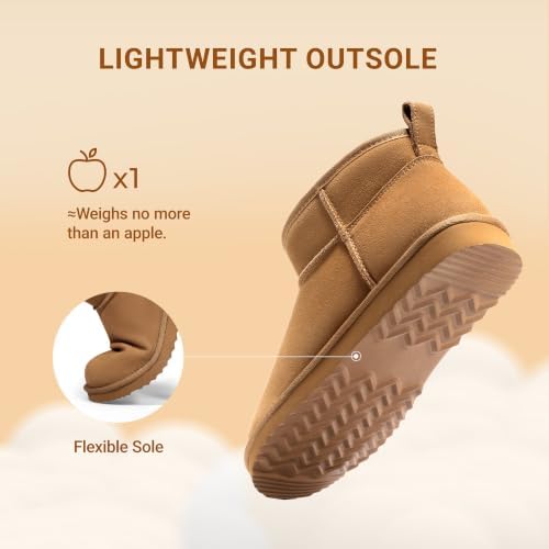 DREAM PAIRS Women's Winter Snow Boots - Classic Ankle Boots