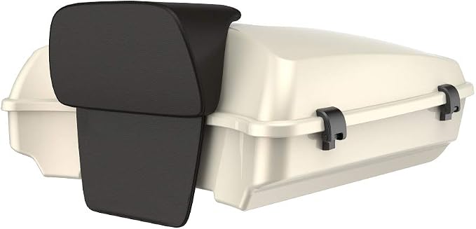 Advanblack Road Glide Tour Trunk Pack Morocco Gold Pearl Razor Tour Trunk Pack Backrest Pad for '97-'25 Harley Touring Road King Street Glide Electra Glide CVO models