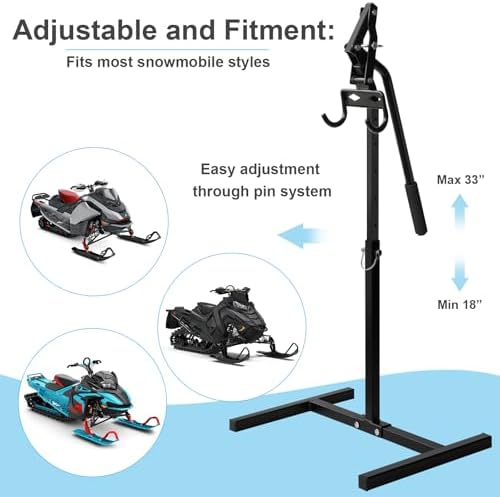Snowmobile Lever Lift Stand,Fit Most Snowmobile,Support up to 2000 lbs