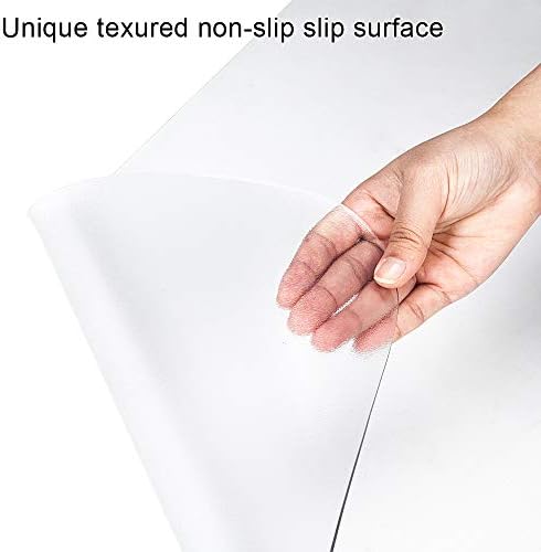Kuyal Clear Chair Mat, Hard Floor Use, 48" X 53" Desk Chair Mat