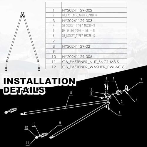Yaocom Tow Hitch for Snowmobile ATV Trailer, 39 Inch, Silver