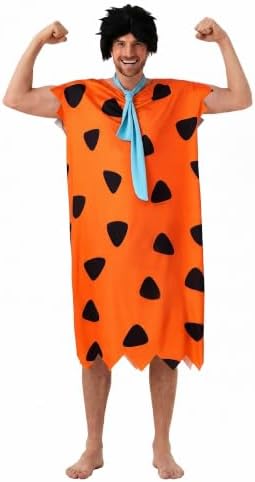 Halloween Cavewoman & Caveman Costume Set with Wig and Accessories